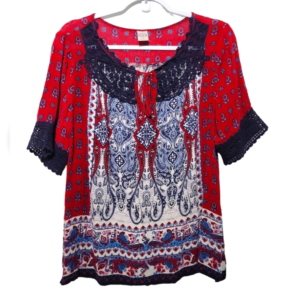 Bila Colorful Top Women's Size Medium